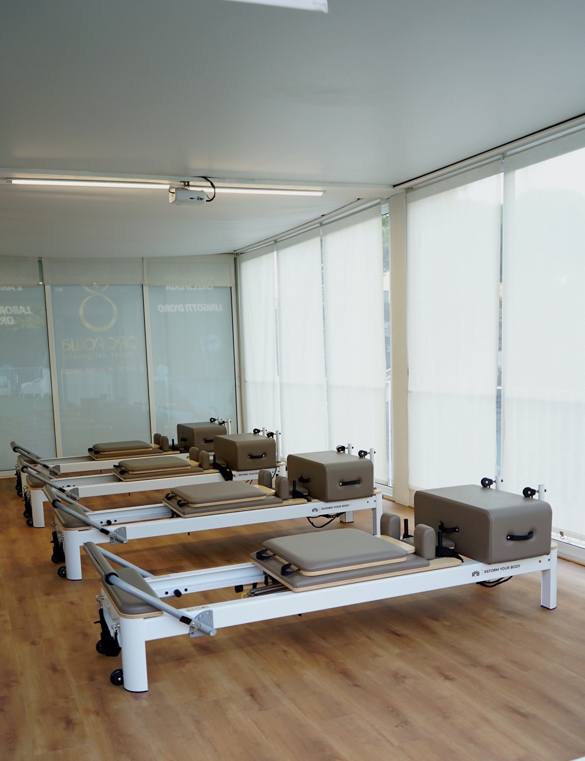 Sala Weiss Studio con quattro Reformer